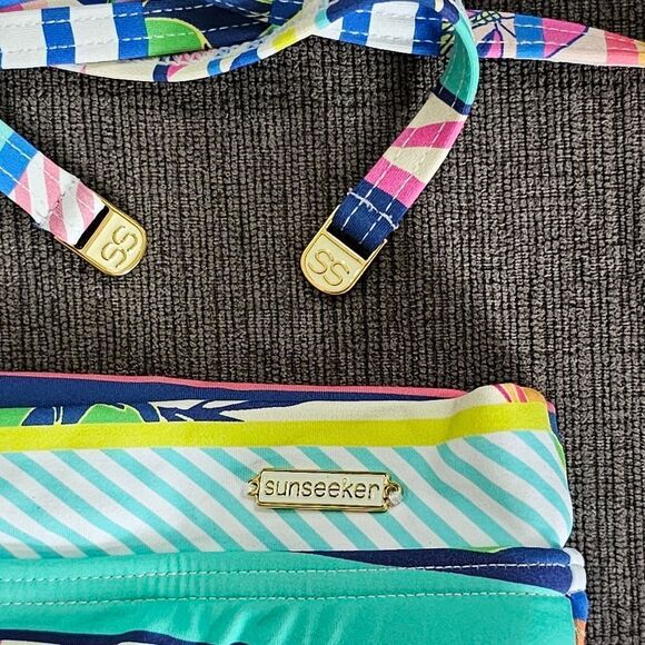 Sunseeker Australia Halter Strappy top Bikini 2 piece Swimsuit classic mid rise - Picture 11 of 16